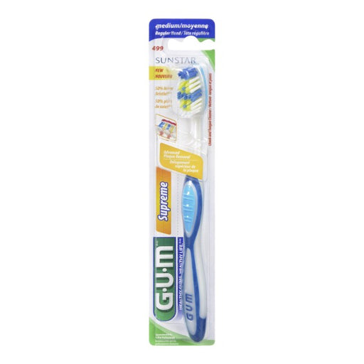 GUM Supreme Medium Advanced Plaque Removal Toothbrush