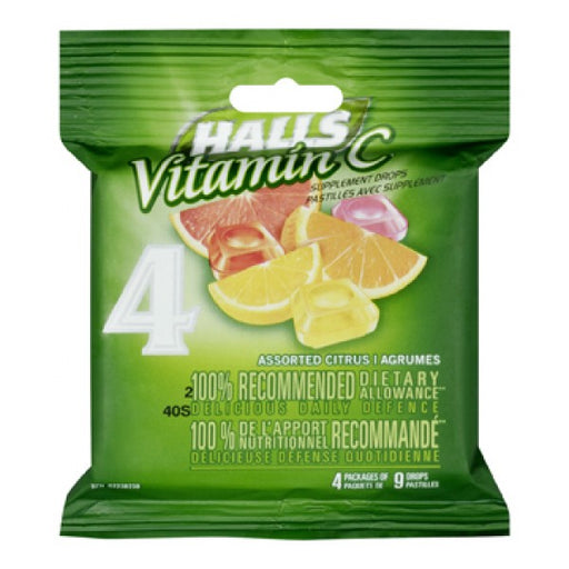 Halls Vitamin C Supplement Drops Multi-Pack