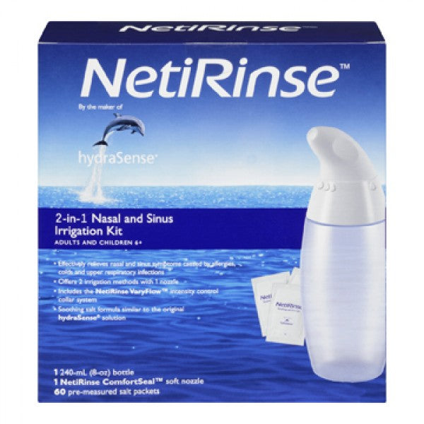 Hydrasense NetiRinse 2-in-1 Nasal and Sinus Irrigation Kit