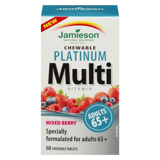 Jamieson Platinum Mixed Berry Multi-Vitamin for Adults 65+