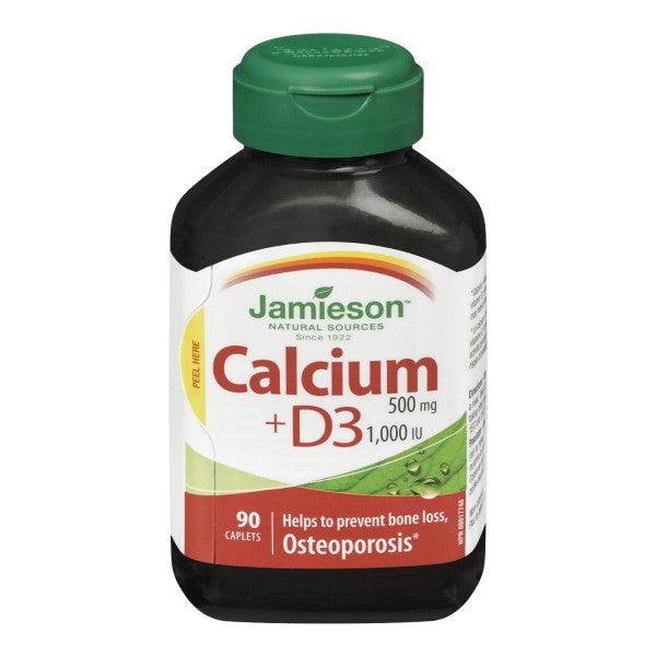 Jamieson Calcium 500 mg with Vitamin D 1,000 IU