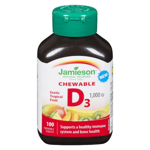 Jamieson Exotic Tropical Fruit Chewable D3
