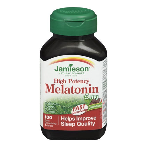 Jamieson High Potency Melatonin 5 mg Fast-Dissolving Tablets