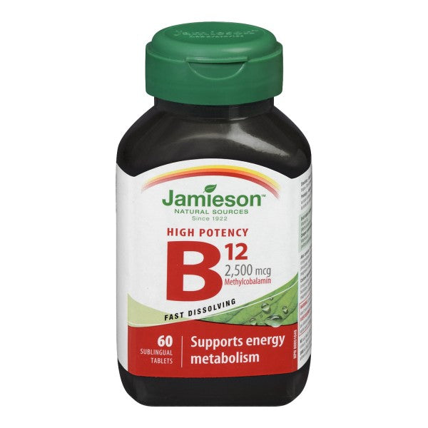 Jamieson High Potency Vitamin B12 Sublingual Tablets