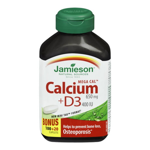 Jamieson Mega Cal Calcium 650 mg with Vitamin D