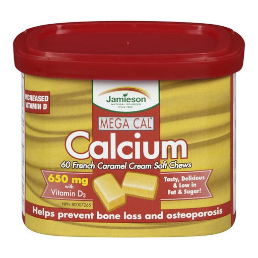 Jamieson Mega Cal Calcium Soft Chews 650 mg