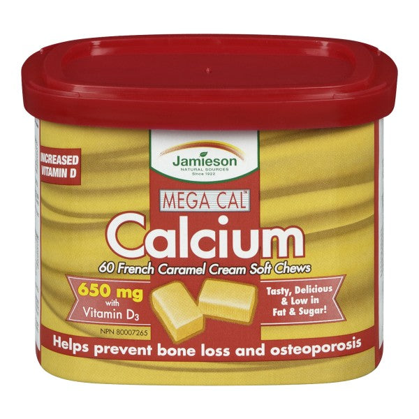 Jamieson Mega Cal Calcium Soft Chews 650 mg