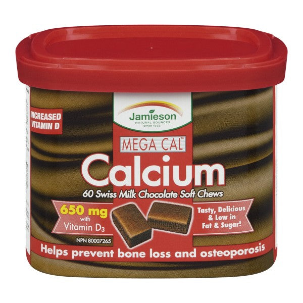 Jamieson Mega Cal Calcium Soft Chews 650 mg
