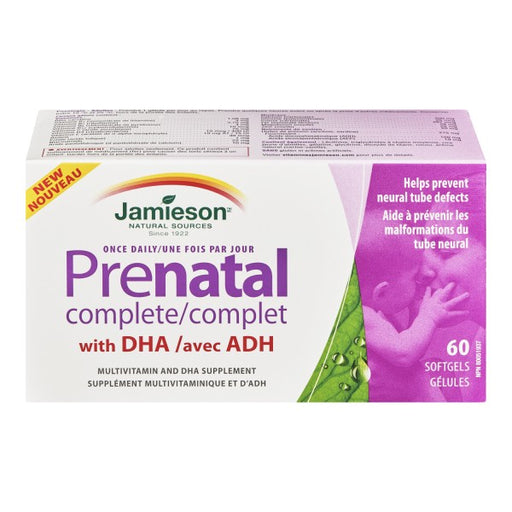 Jamieson Once Daily Prenatal Complete Multivitamin and DHA Supplement