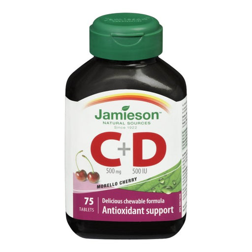 Jamieson Vitamin C & D Chewable Bonus Pack
