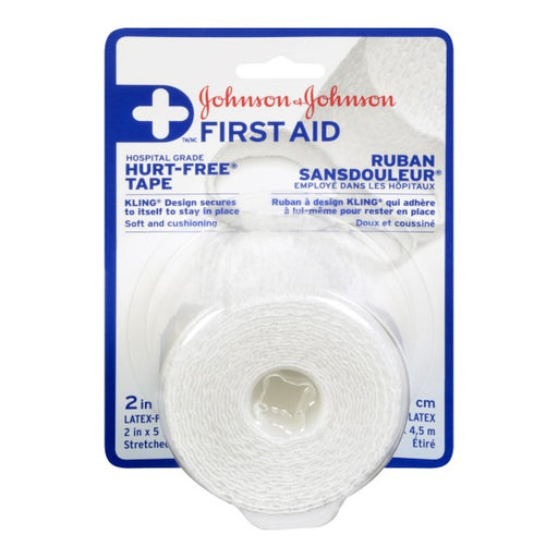 Johnson & Johnson First Aid Hurt-Free Cloth Tape