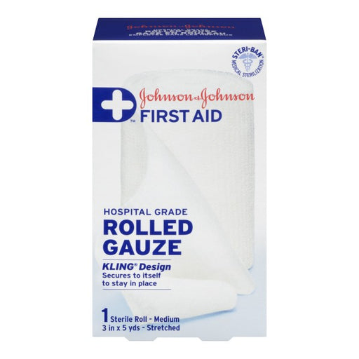 Johnson & Johnson First Aid Kling Rolled Gauze Bandage