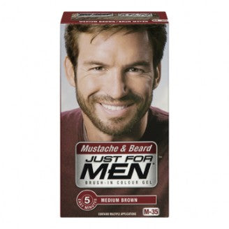 Just For Men Brush-In Colour Gel for Moustache, Beard & Sideburns