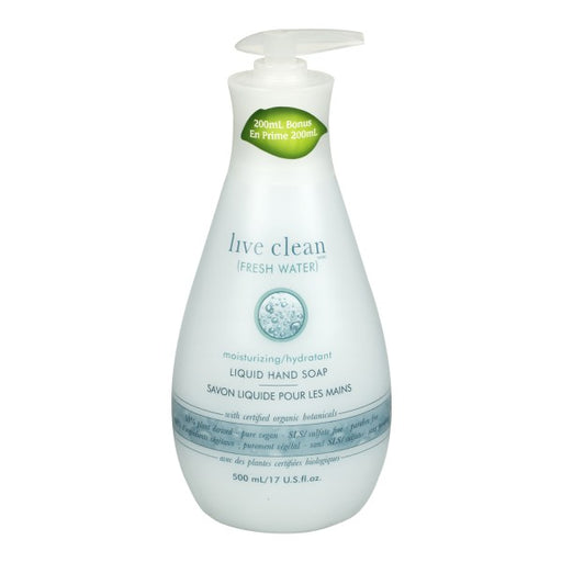 Live Clean Fresh Water Moisturizing Liquid Hand Soap