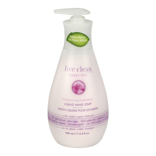 Live Clean Sweet Pea Moisturizing Liquid Hand Soap