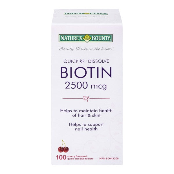 Nature's Bounty Biotin Quick Dissolve Tablets