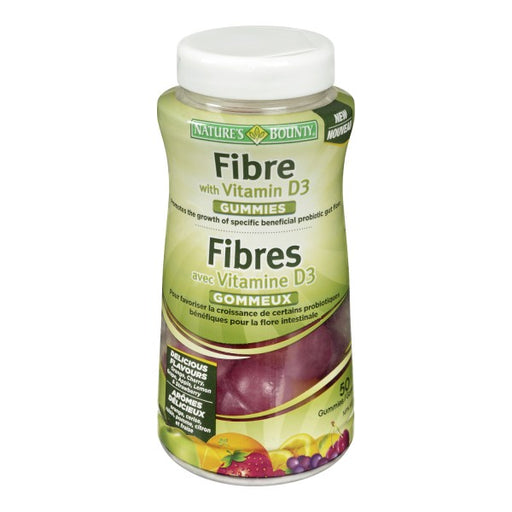 Nature's Bounty Fibre With Vitamin D3 Gummies
