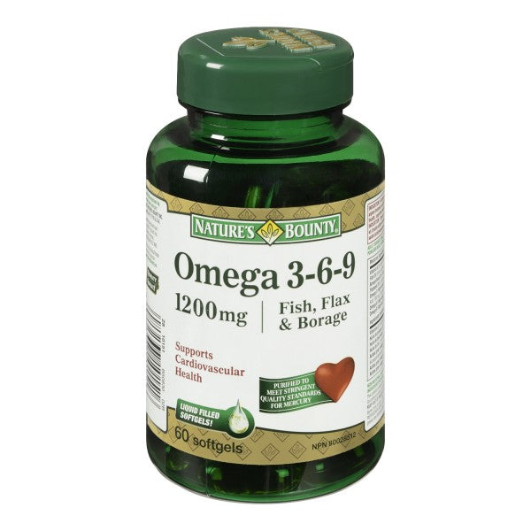 Nature's Bounty Omega 3-6-9 Fish, Flax and Borage
