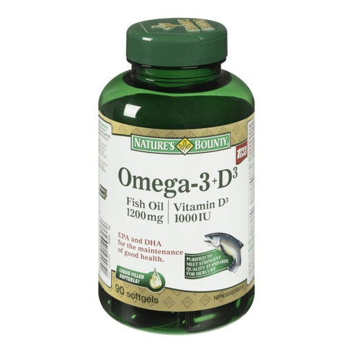 Nature's Bounty Omega-3 + D3 Fish Oil