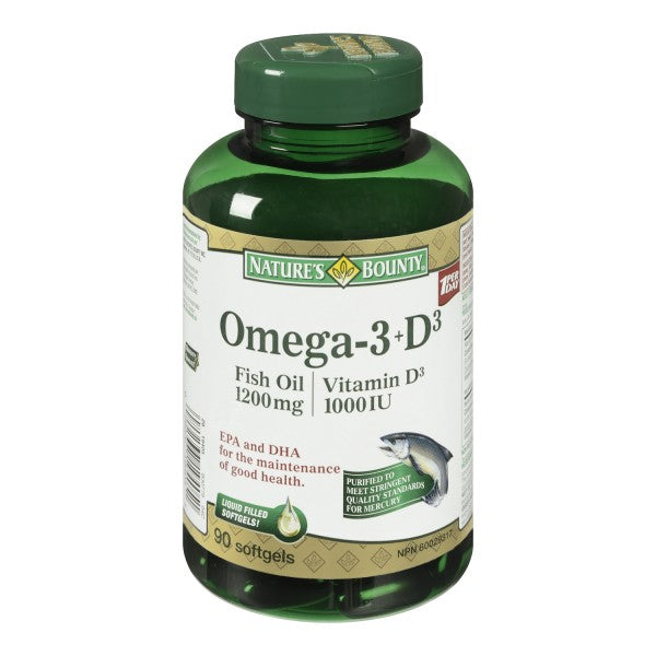 Nature's Bounty Omega-3 + D3 Fish Oil