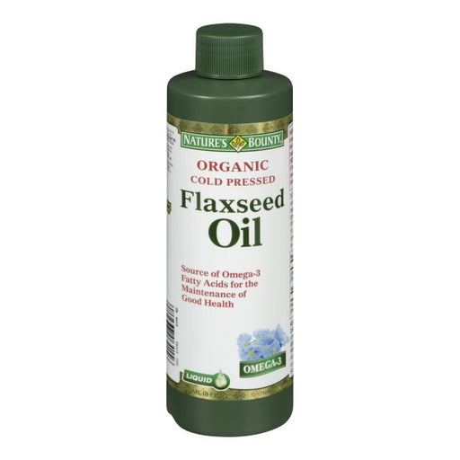 Nature's Bounty Organic Cold Pressed Flaxseed Oil Liquid