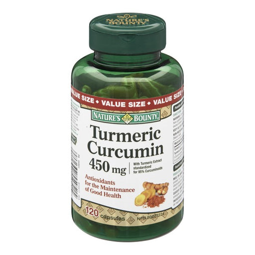 Nature's Bounty Value Size Turmeric Curcumin Capsules