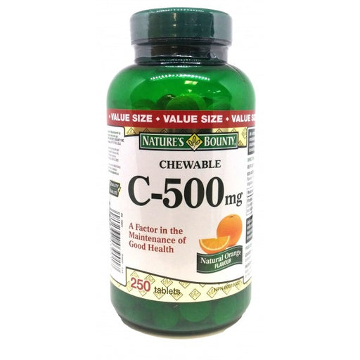 Nature's Bounty Vitamin C Chewable Tablets Value Size
