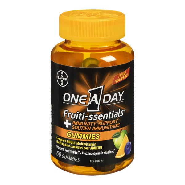 One A Day Fruiti-ssentials + Immunity Support Gummies