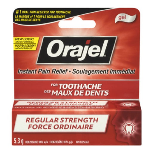 Orajel Regular Strength Toothache Pain Relief Gel
