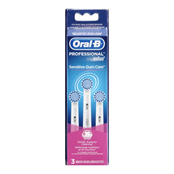 Oral-B Professional Sensitive Gum Care Replacement Brush Heads