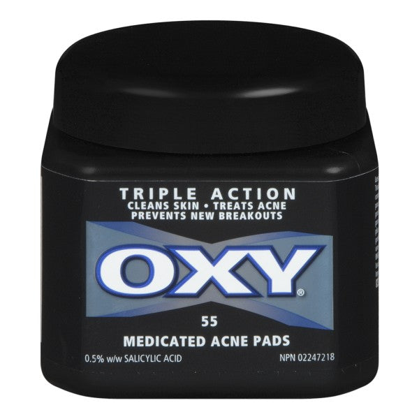 Oxy Triple Action Medicated Acne Pads