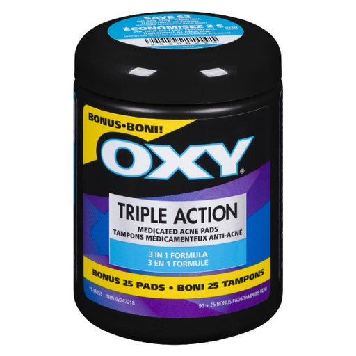 Oxy Triple Action Pads Bonus 90+25