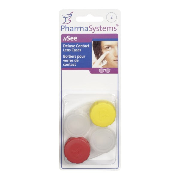 PharmaSystems uSee Deluxe Contact Lens Cases