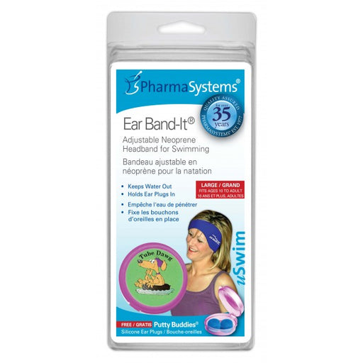 PharmaSystems uSwim Ear Band-It Adjustable Neoprene Headband for Swimming