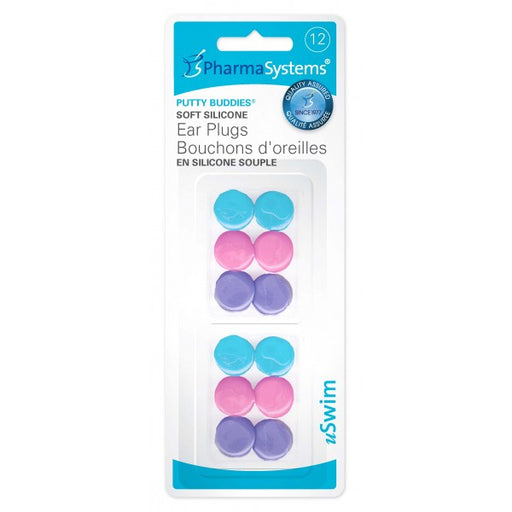 PharmaSystems uSwim Putty Buddies Soft Silicone Ear Plugs