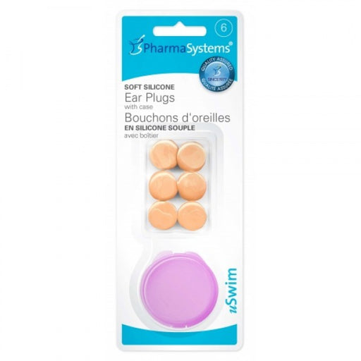 PharmaSystems uSwim Soft Silicone Ear Plugs