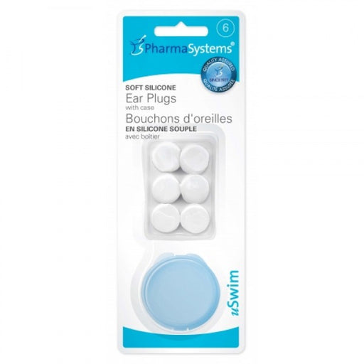 PharmaSystems uSwim Soft Silicone Ear Plugs