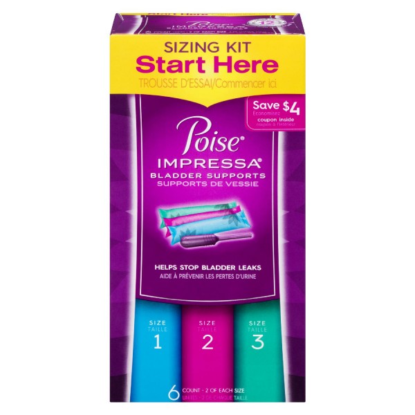 Poise Impressa Bladder Supports Sizing Kit