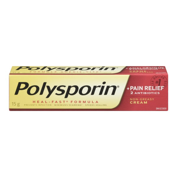 Polysporin Pain Relief Heal-Fast Formula Antibiotic Cream