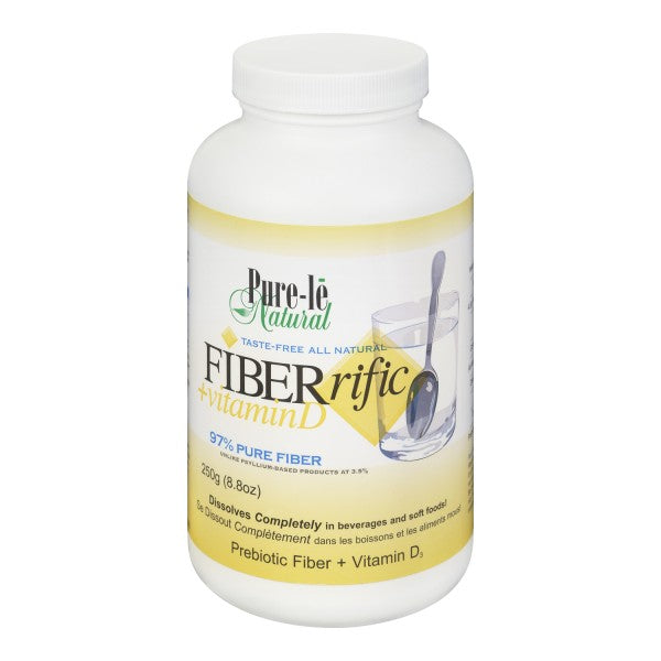 Pure-Le Natural Fiberific + Vitamin D Prebiotic Fiber + Vitamin D3 Supplement