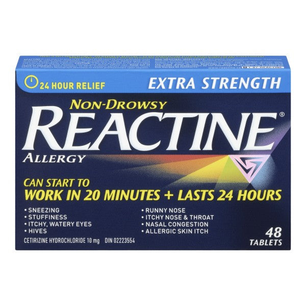Reactine Extra Strength Allergy Non Drowsy Tablets