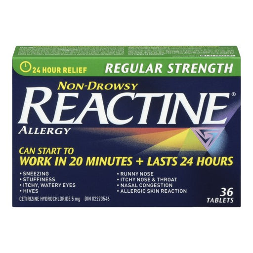 Reactine 5mg Regular Strength Tablets