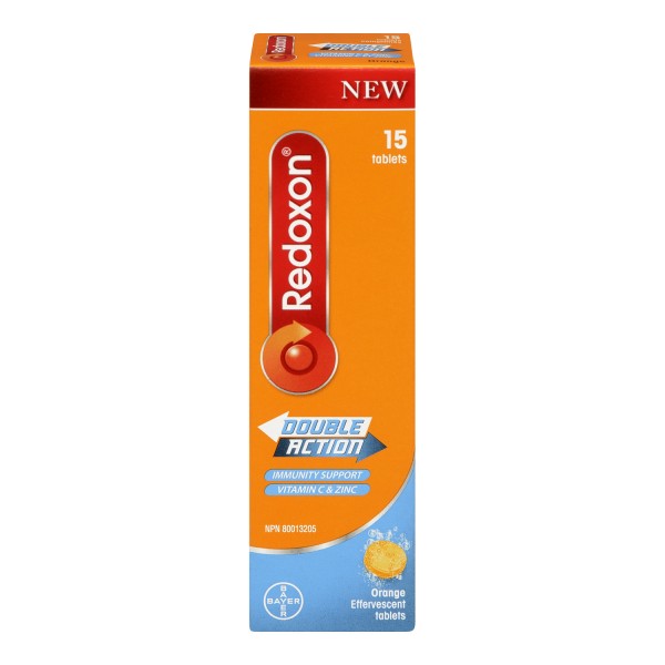 Redoxon Double Action Immunity Support Vitamin C and Zinc Effervescent Tablets