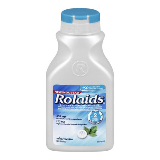 Rolaids Double Action Antacid + Mineral Supplement Chewable Tablets