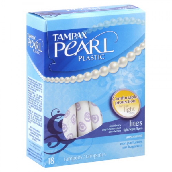Tampax Pearl Plastic Unscented Tampons