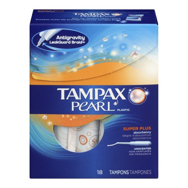 Tampax Pearl Plastic Unscented Tampons