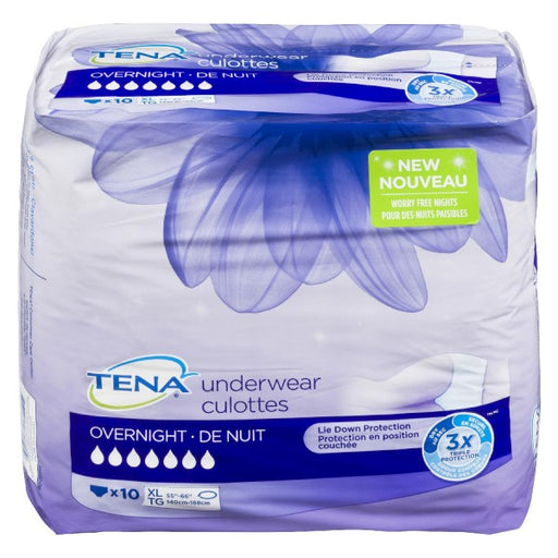 Tena X-Large Overnight Underwear