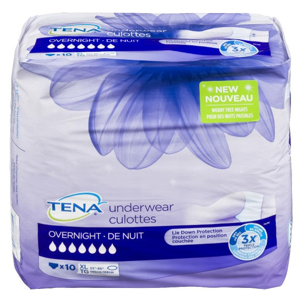 Tena X-Large Overnight Underwear