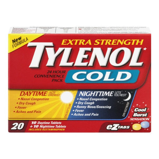 Tylenol Extra Strength Cold Daytime/Nighttime Convenience Pack