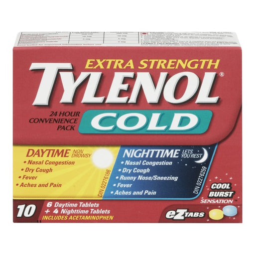 Tylenol Extra Strength Cold Daytime/Nighttime Convenience Pack